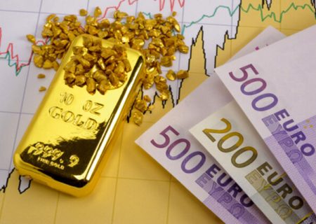 قیمت طلا و یورو کاهش یافت