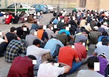 جمع آوری بیش از ۱۰۰۰ تبعه بیگانه غیرمجاز و معتاد متجاهر در زاهدان